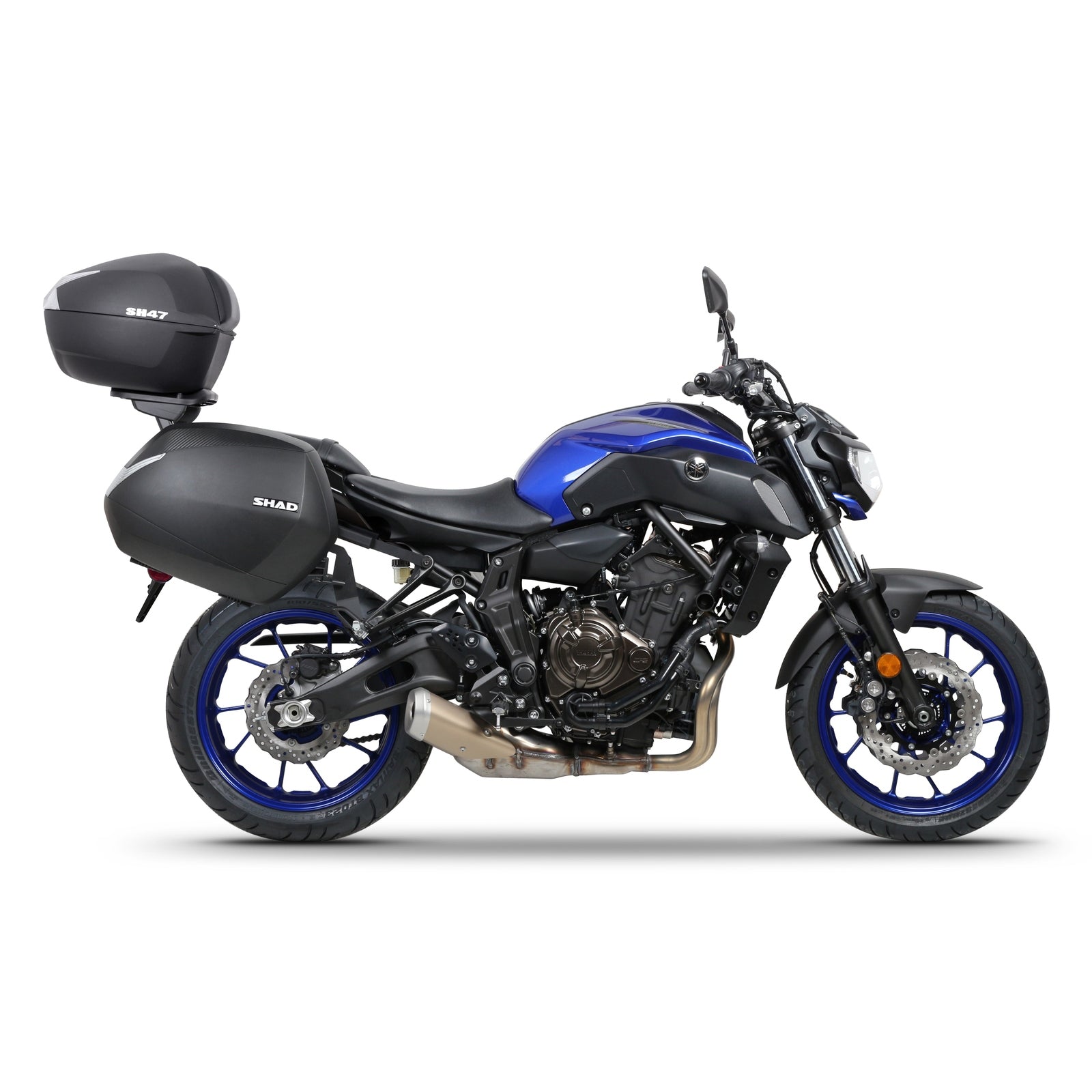Top Case SHAD SH47 Réflecteur Blanc — Top Case Moto 47L Sécurité - LE PRATIQUE DU MOTARD