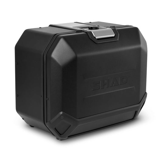 Valise Latérale Droite SHAD TR47R Terra Black — Sacoche 47L Alu Noir Mat - LE PRATIQUE DU MOTARD