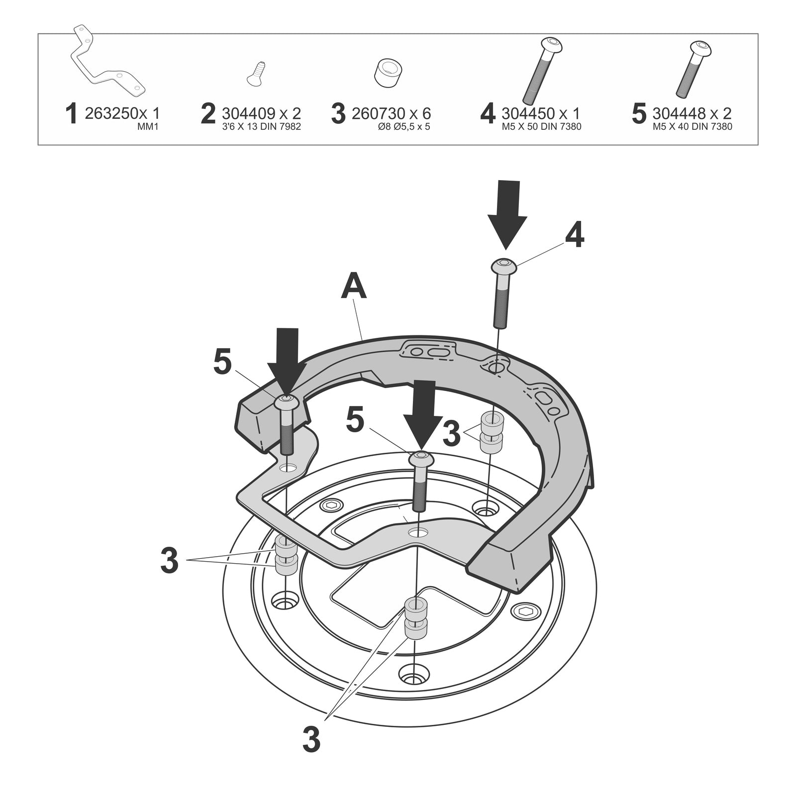 Fixation de Sacoche de Réservoir Click System Moto Morini - LE PRATIQUE DU MOTARD