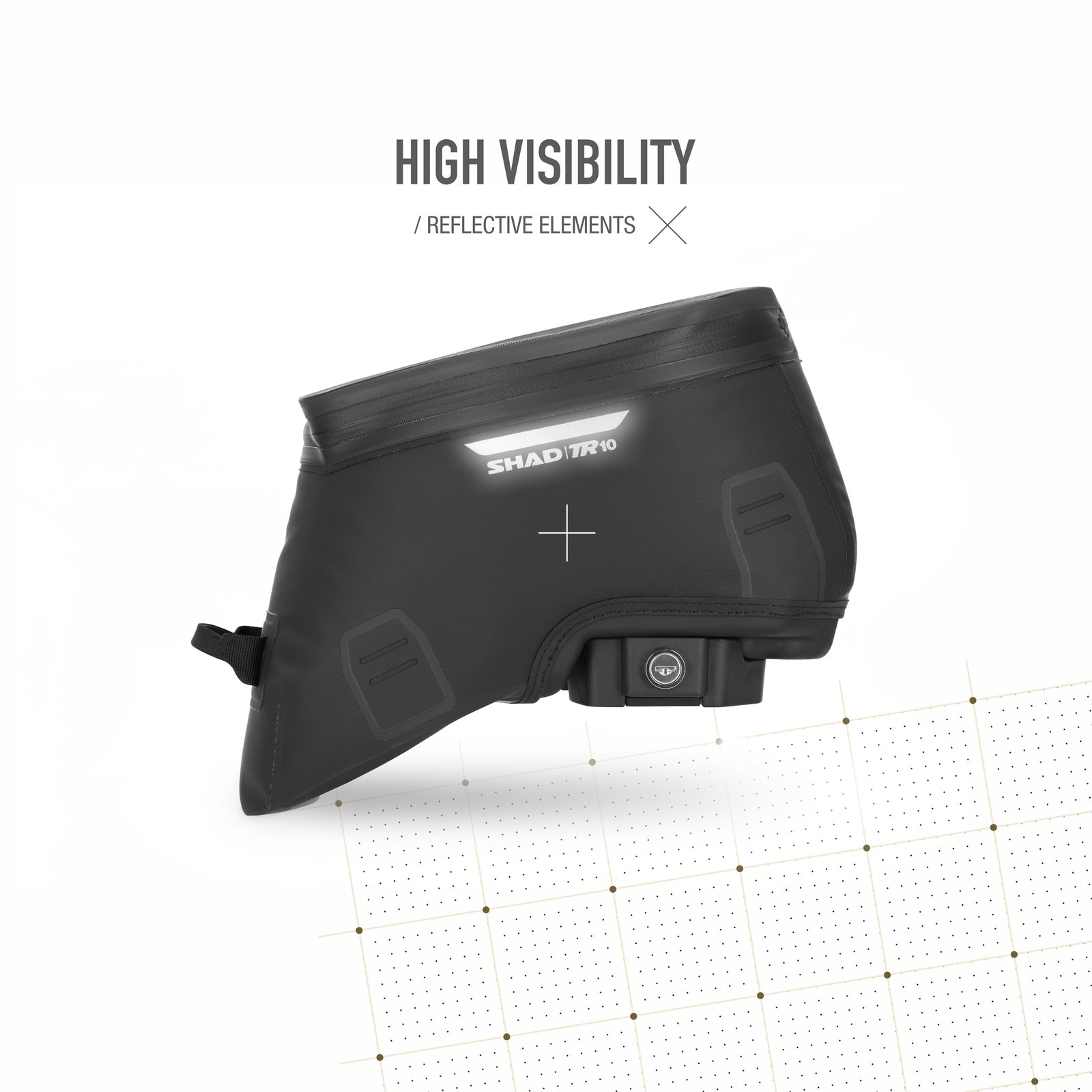 Sacoche Réservoir Étanche SHAD TR10CL — 10L Click System Terra - LE PRATIQUE DU MOTARD