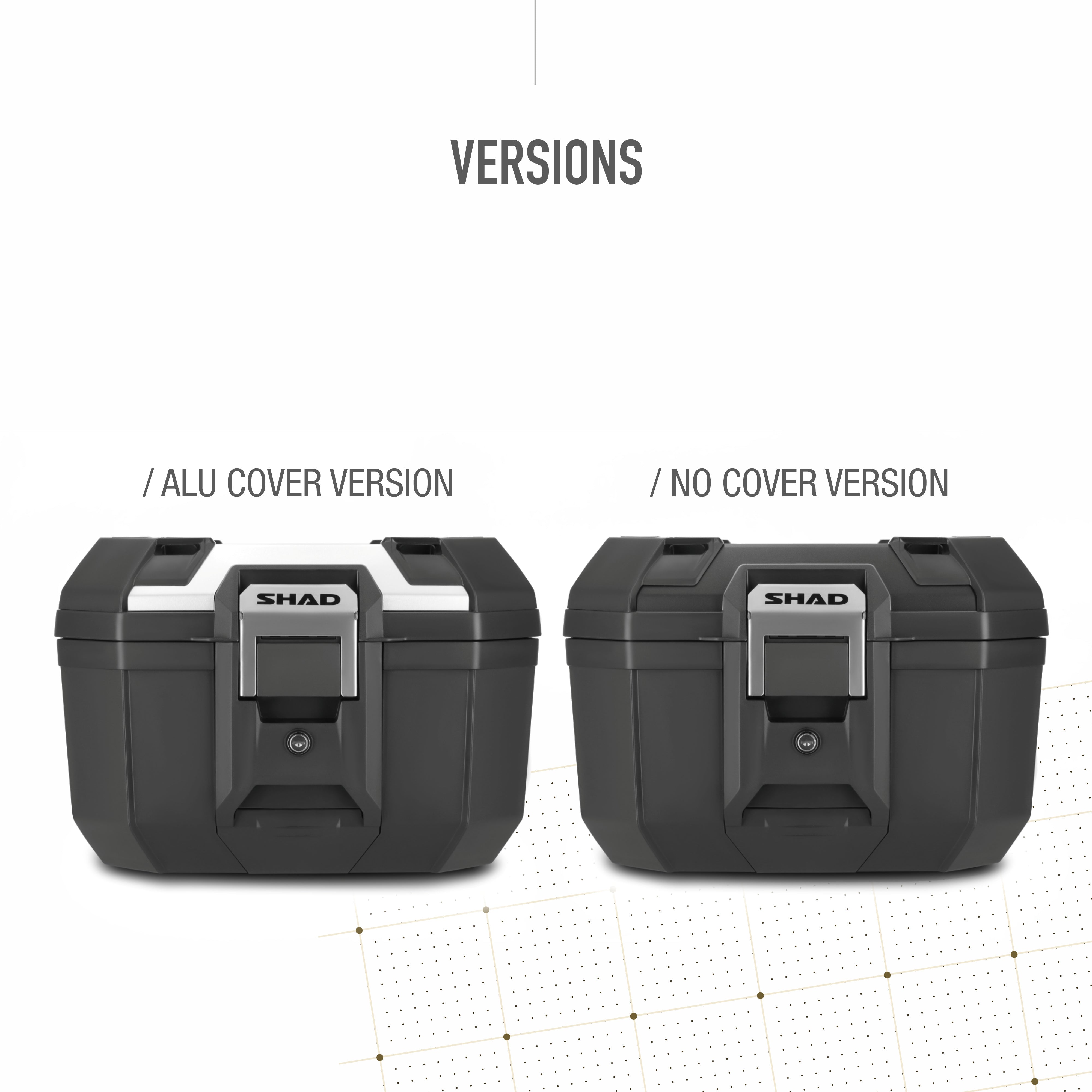 Top Case SHAD TR41 Terra — Top Case Adventure Aluminium 41L - LE PRATIQUE DU MOTARD