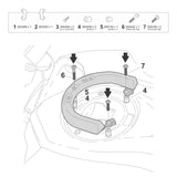Fixation de Sacoche de Réservoir Click System Honda Msx 125 Grom - LE PRATIQUE DU MOTARD