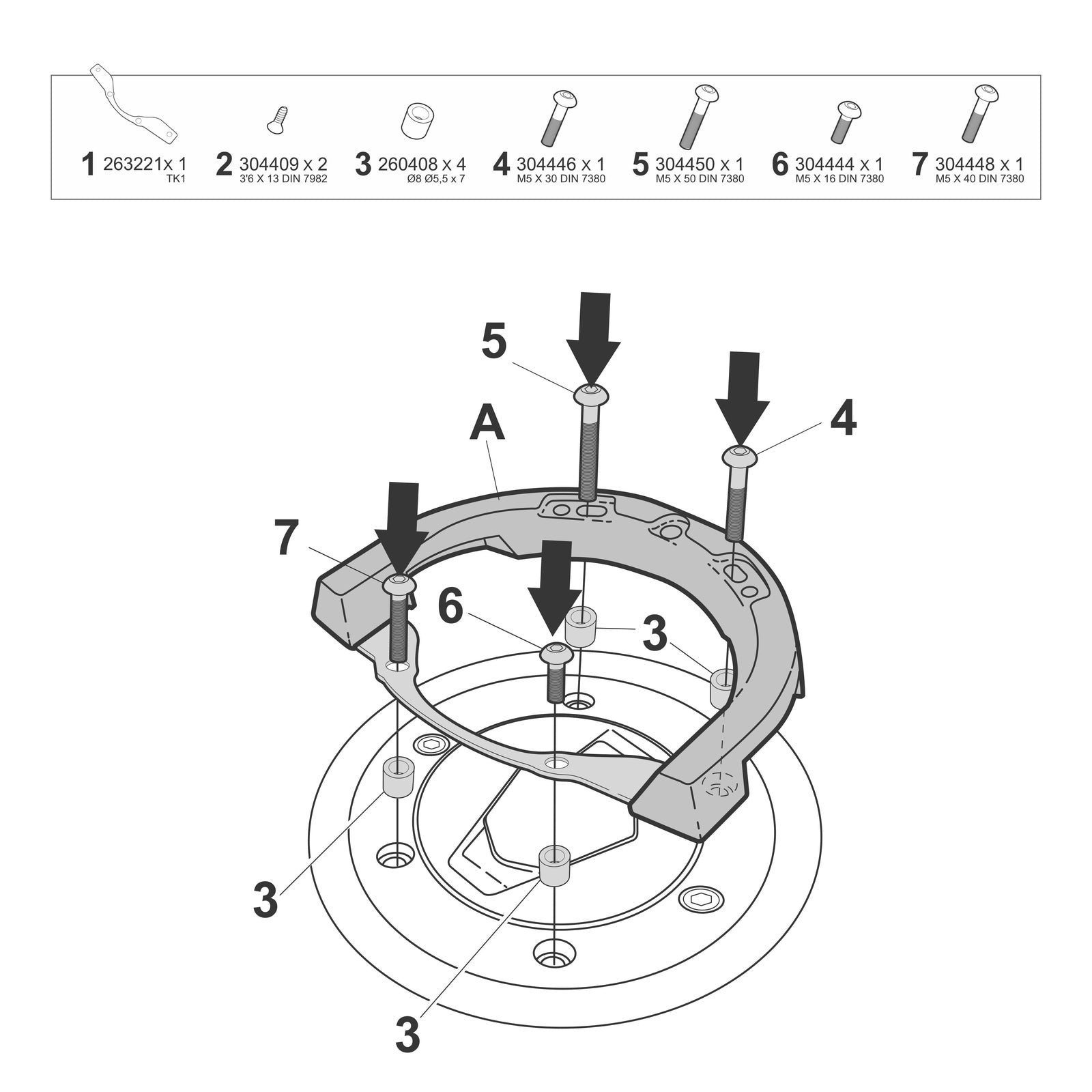 Fixation de Sacoche de Réservoir Click System BMW G310R/GS - LE PRATIQUE DU MOTARD