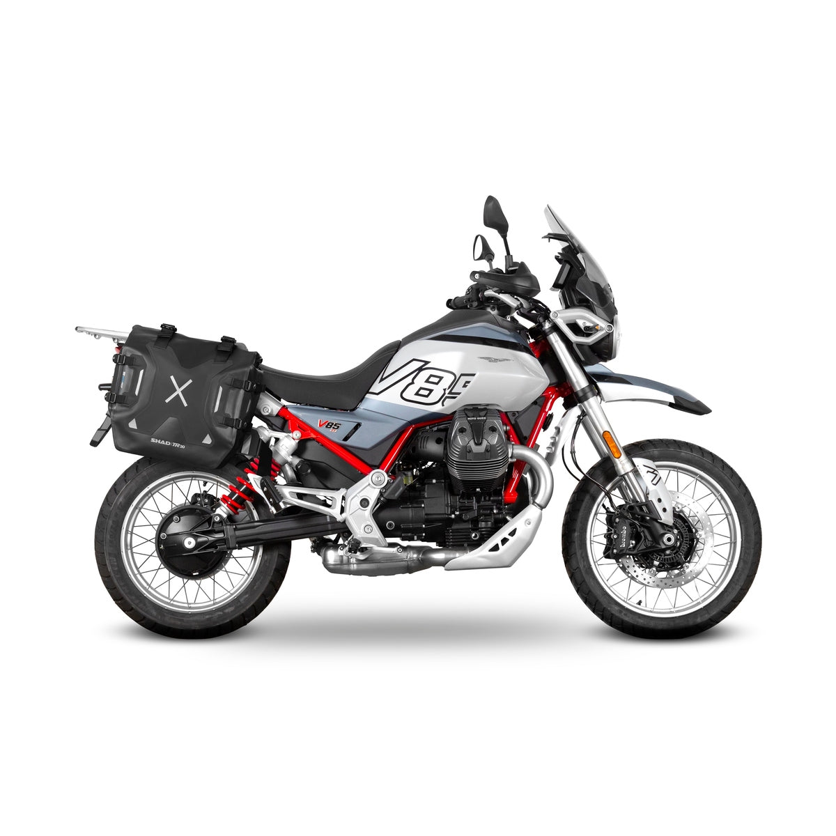 3P System Fixation Latérale Moto Guzzi V85 TT/ V85 Tt Travel - LE PRATIQUE DU MOTARD
