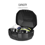 Top Case SHAD SH51 Aluminium — Top Case Moto 51L Grand Volume Alu - LE PRATIQUE DU MOTARD