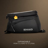 Sacoche de Réservoir SHAD SL20 — Grande Sacoche Moto 20L - LE PRATIQUE DU MOTARD