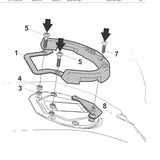 Fixation de Sacoche de Réservoir Click System Bajaj Pulsar Ns 125/PULSAR Dominar 400/PULSAR 400 - LE PRATIQUE DU MOTARD