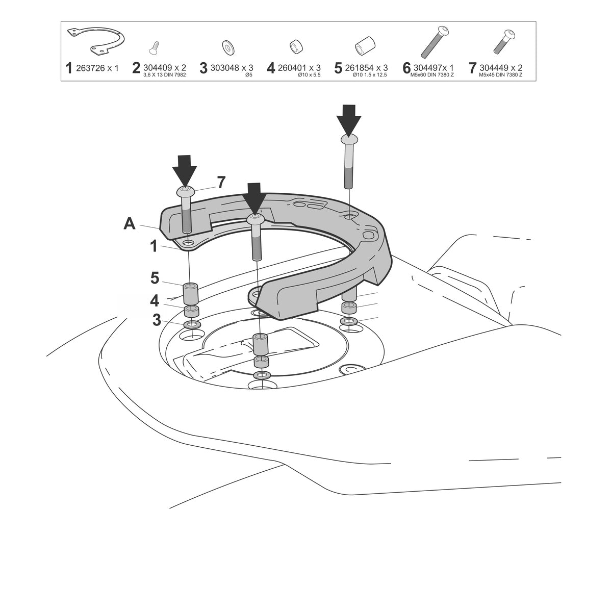Fixation de Sacoche de Réservoir Click System Yamaha Tracer 9 / Gt - LE PRATIQUE DU MOTARD