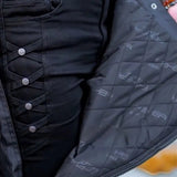 Surpantalon moto femme — zip latéral, étanche, CE2 | BORÉALE™ - LE PRATIQUE DU MOTARD