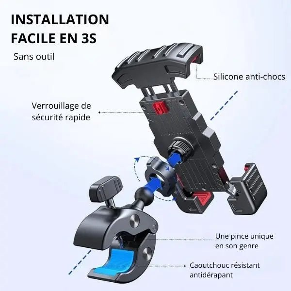 Support Téléphone Moto - ToughGrip - LE PRATIQUE DU MOTARD