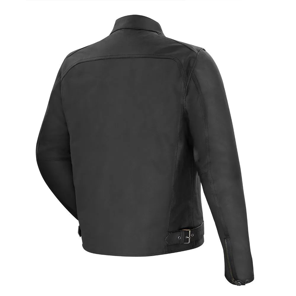 Blouson Cuir Moto Homme Vintage Veracity GASOLINE - Certifié CE EN17092 - LE PRATIQUE DU MOTARD
