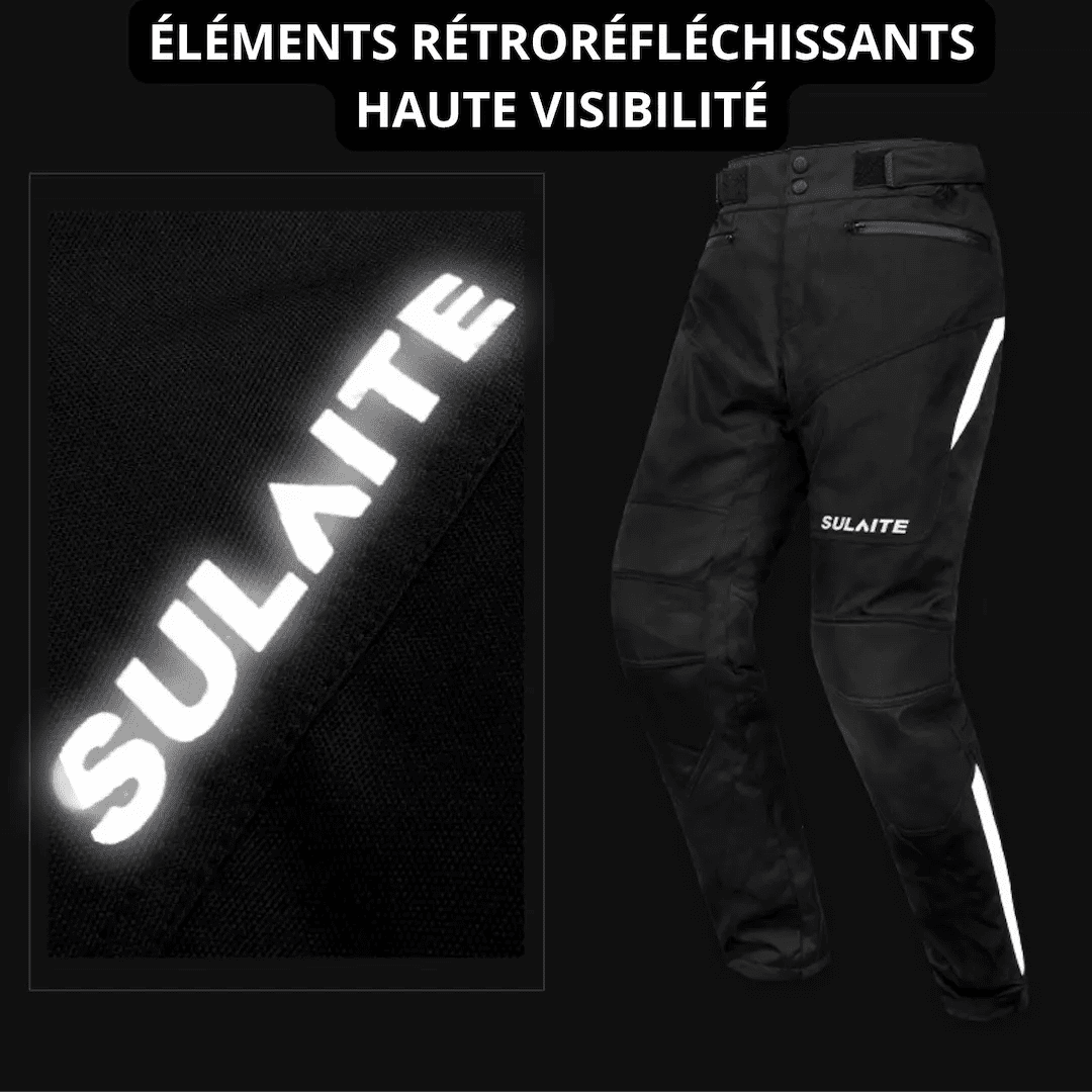 Pantalon Moto Textile imperméable — Protections CE Niveau 2 | SLT06 - LE PRATIQUE DU MOTARD