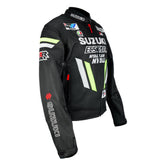 Blouson Moto Été | Suzuki Racing Team Noir