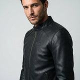 Blouson Cuir Moto Homme Vintage Veracity GASOLINE - Certifié CE EN17092 - LE PRATIQUE DU MOTARD