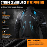 Blouson Moto Été Homme Textile Ventilé | EATRIDE™