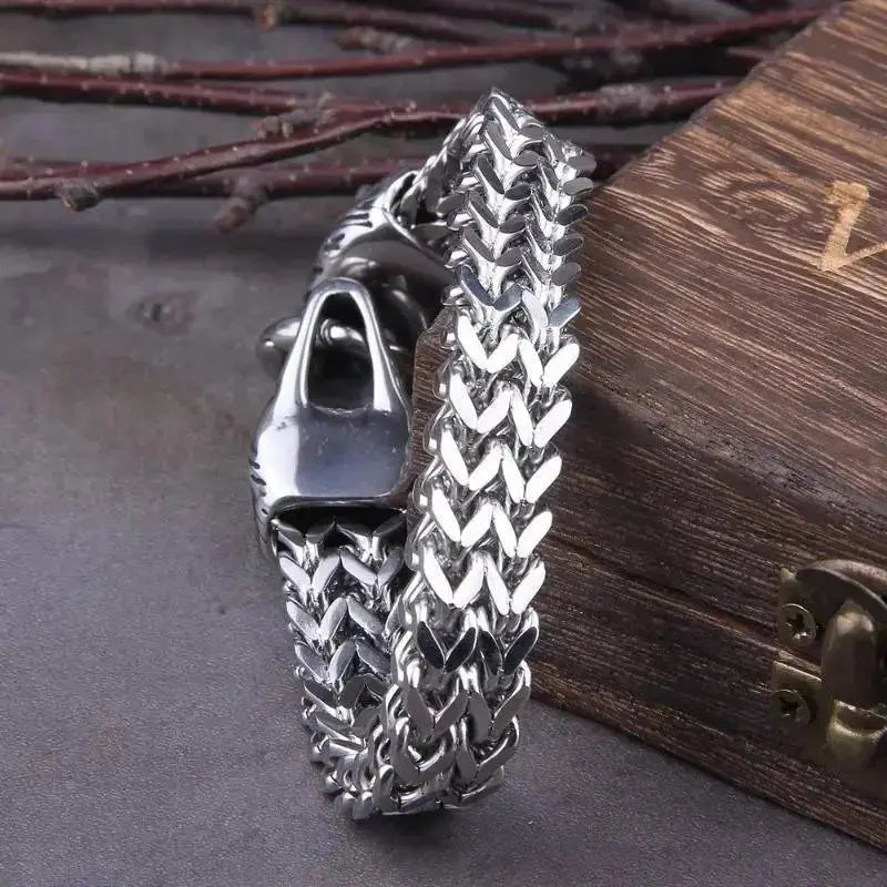 Bracelets Bikers tête de loup - Le Pratique du Motard