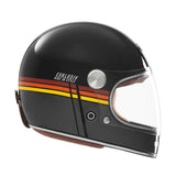 Casque Intégral Duke II Flat Noir Mat/Rouge/Orange/Jaune — EXKLUSIV - LE PRATIQUE DU MOTARD