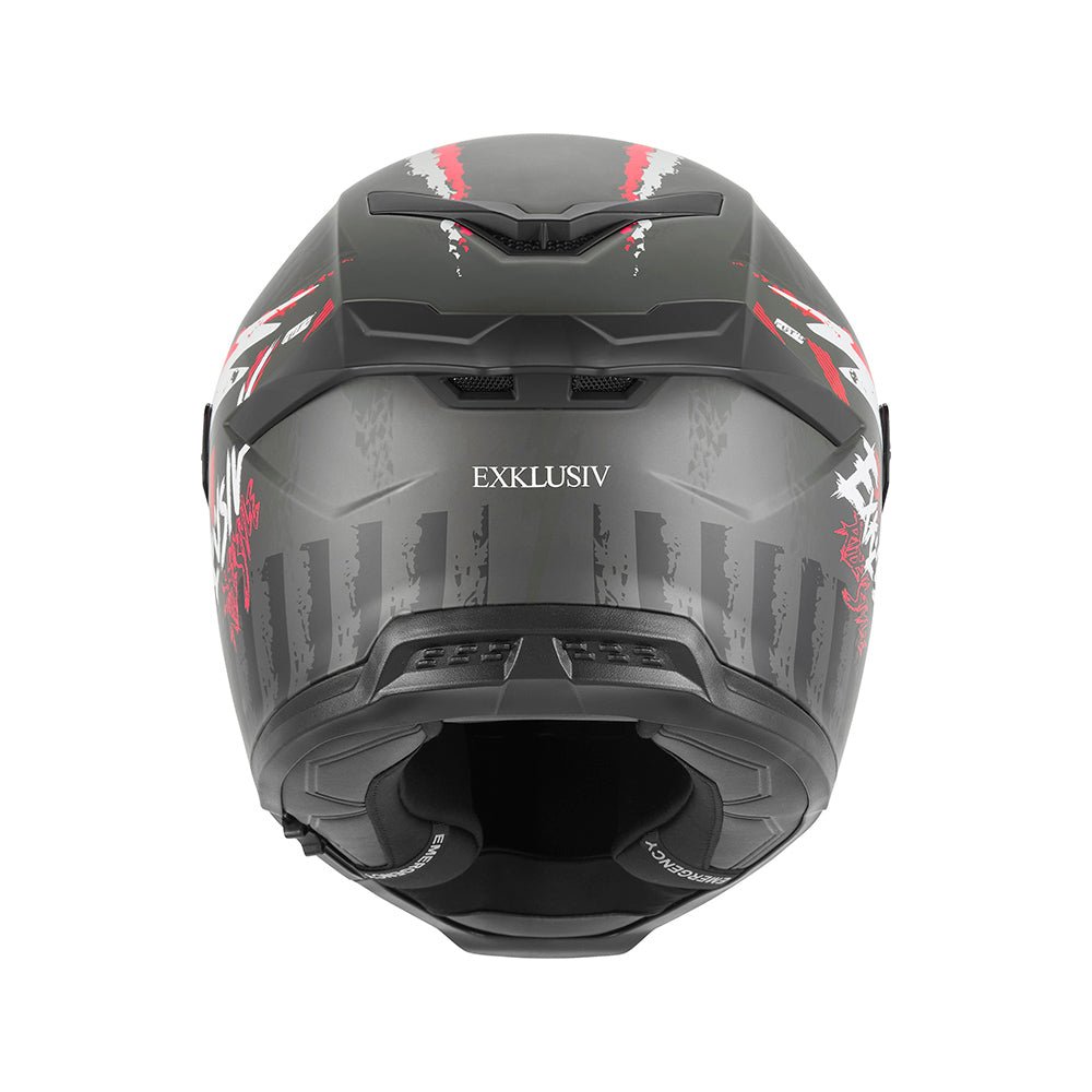 Casque Intégral Goliath Cut'D Noir Mat/Rouge — EXKLUSIV - LE PRATIQUE DU MOTARD
