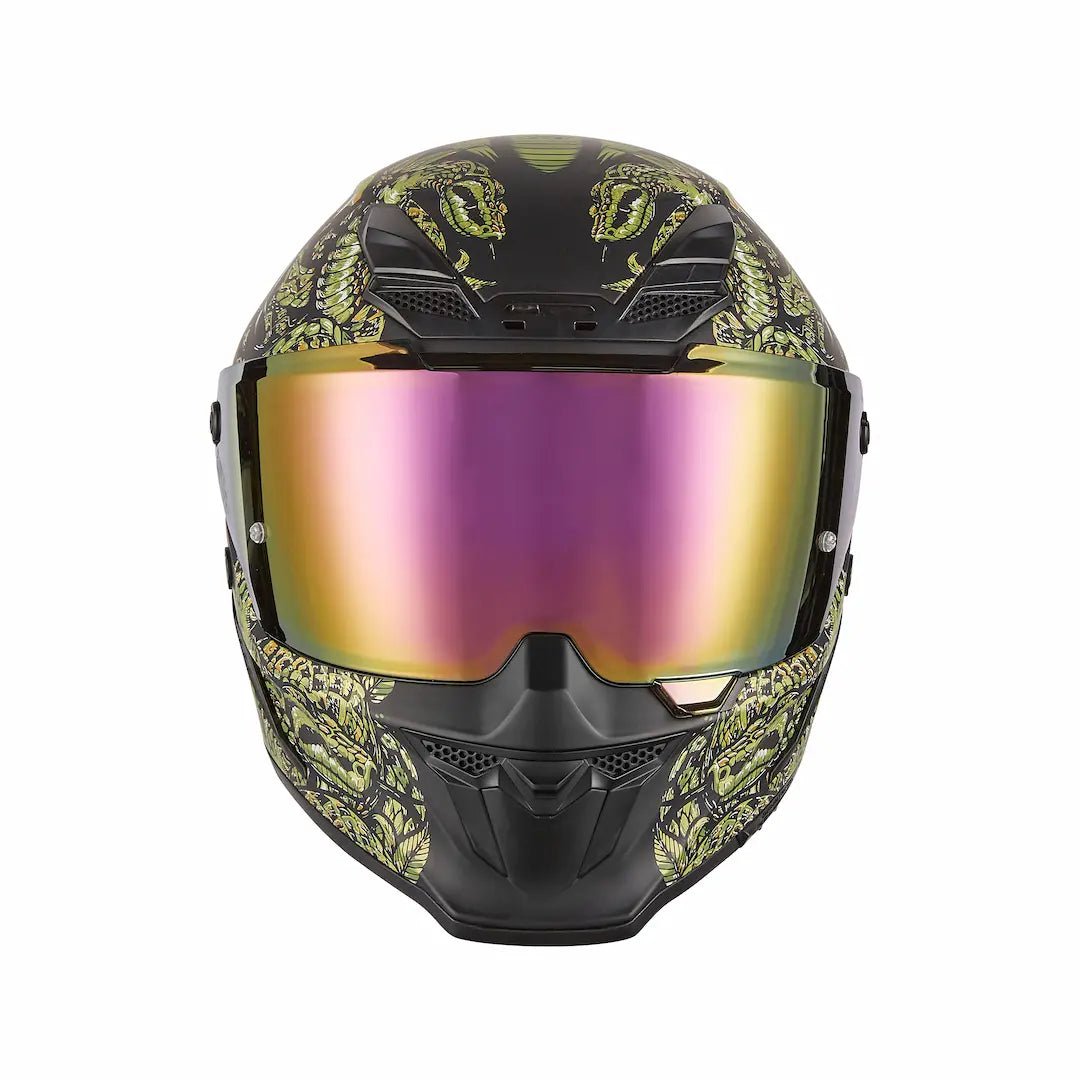 Casque Intégral Goliath Mythology Noir Mat/Or — EXKLUSIV - LE PRATIQUE DU MOTARD