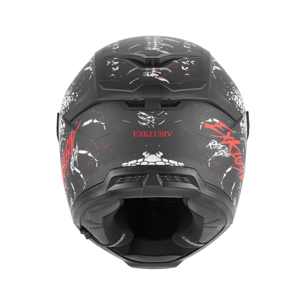 Casque Intégral Goliath Raptor Noir Mat/Rouge — EXKLUSIV - LE PRATIQUE DU MOTARD