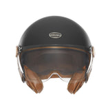 Casque Jet Smart II Deck Noir Mat/Liège — EXKLUSIV - LE PRATIQUE DU MOTARD