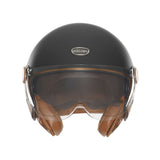 Casque Jet Smart II Deck Noir Mat/Liège — EXKLUSIV - LE PRATIQUE DU MOTARD