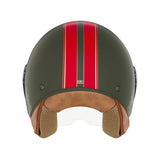 Casque Moto Jet N210 EVO Kaki Rouge | NOX - LE PRATIQUE DU MOTARD