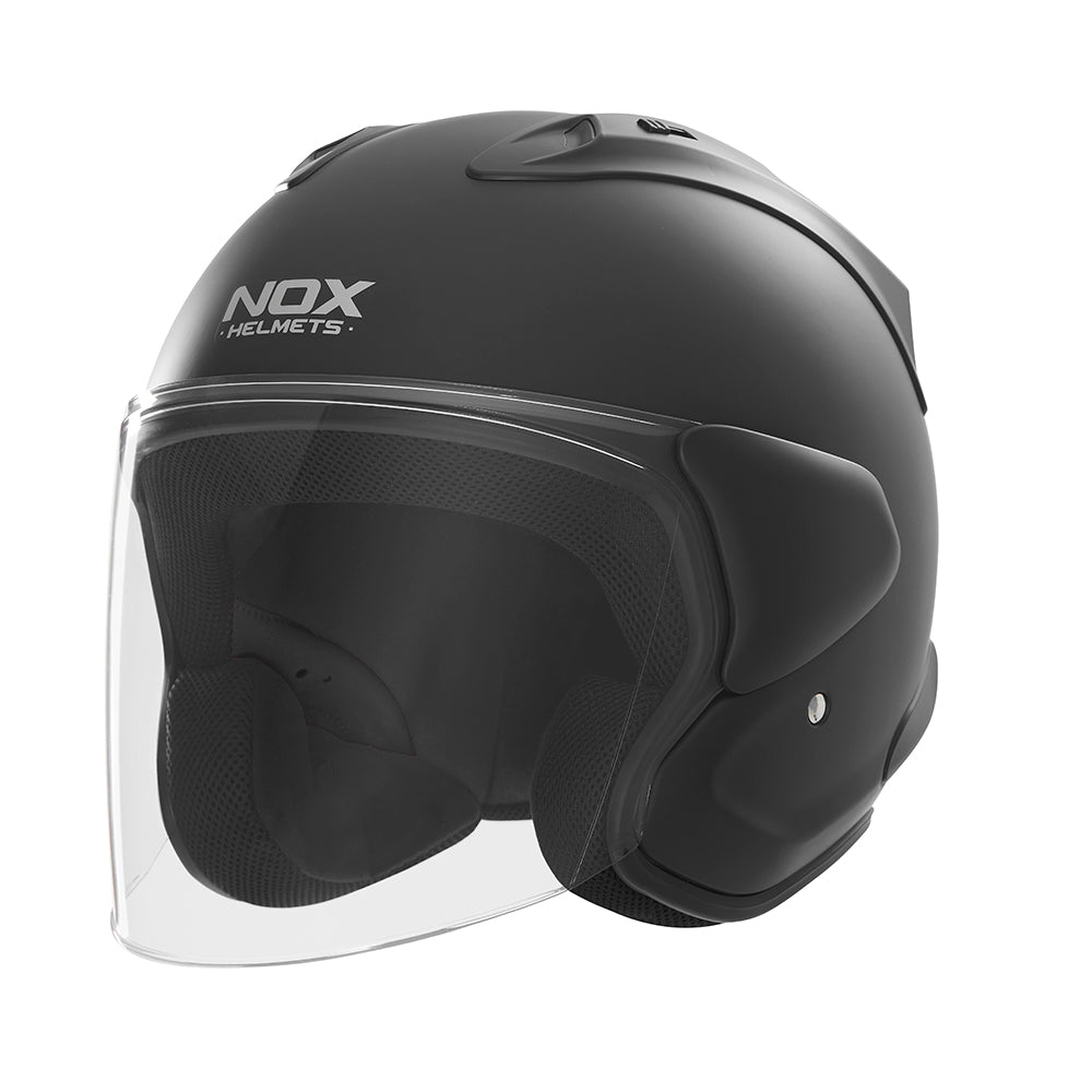 Casque Moto Jet N 220S Noir Mat | NOX - LE PRATIQUE DU MOTARD