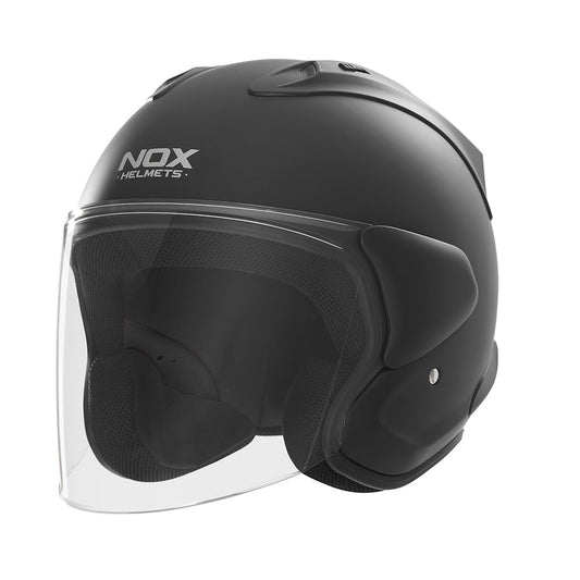 Casque Moto Jet N 220S Noir Mat | NOX - LE PRATIQUE DU MOTARD