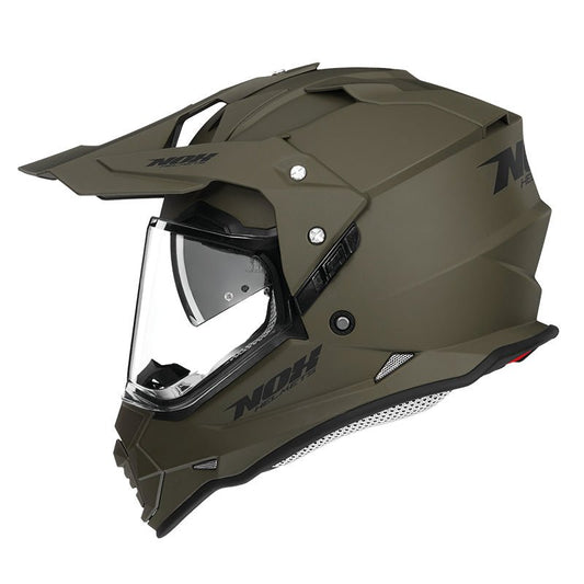 Casque Moto Cross N312 Kaki Mat | NOX - LE PRATIQUE DU MOTARD