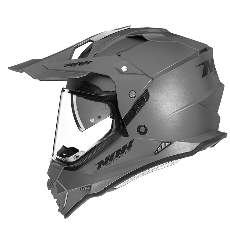 Casque Moto Cross N312 Titanium Mat | NOX - LE PRATIQUE DU MOTARD