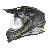 Casque Moto Cross N312 Track Noir Mat Jaune Fluo | NOX - LE PRATIQUE DU MOTARD
