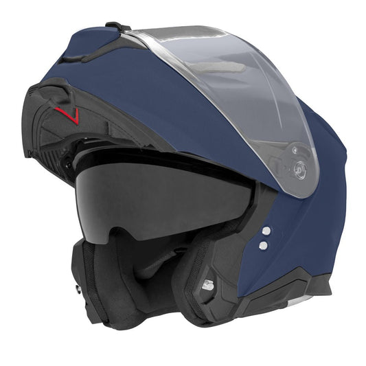 Casque Moto Modulable N967 Bleu Mat | NOX - LE PRATIQUE DU MOTARD