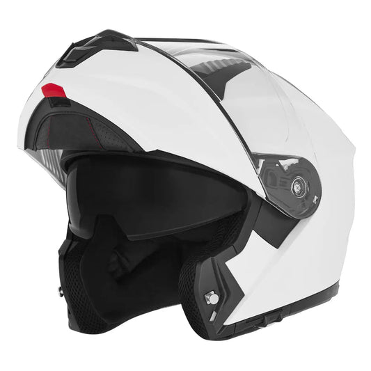 Casque Moto Modulable N968 Blanc Perle | NOX - LE PRATIQUE DU MOTARD