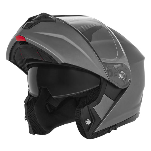 Casque Moto Modulable N968 Titanium Mat | NOX - LE PRATIQUE DU MOTARD