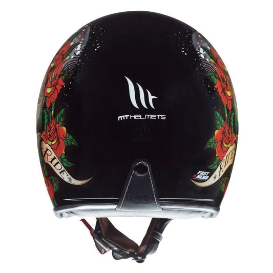 Casque moto Jet - MT SKULL &ROSES - LE PRATIQUE DU MOTARD