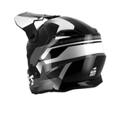 Casque moto cross Noir et Blanc - FASTER