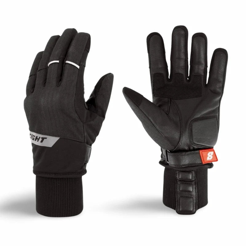 Gants Moto Hiver ASGARD : Cuir, Étanche & Manchette "Stop - Vent" - LE PRATIQUE DU MOTARD