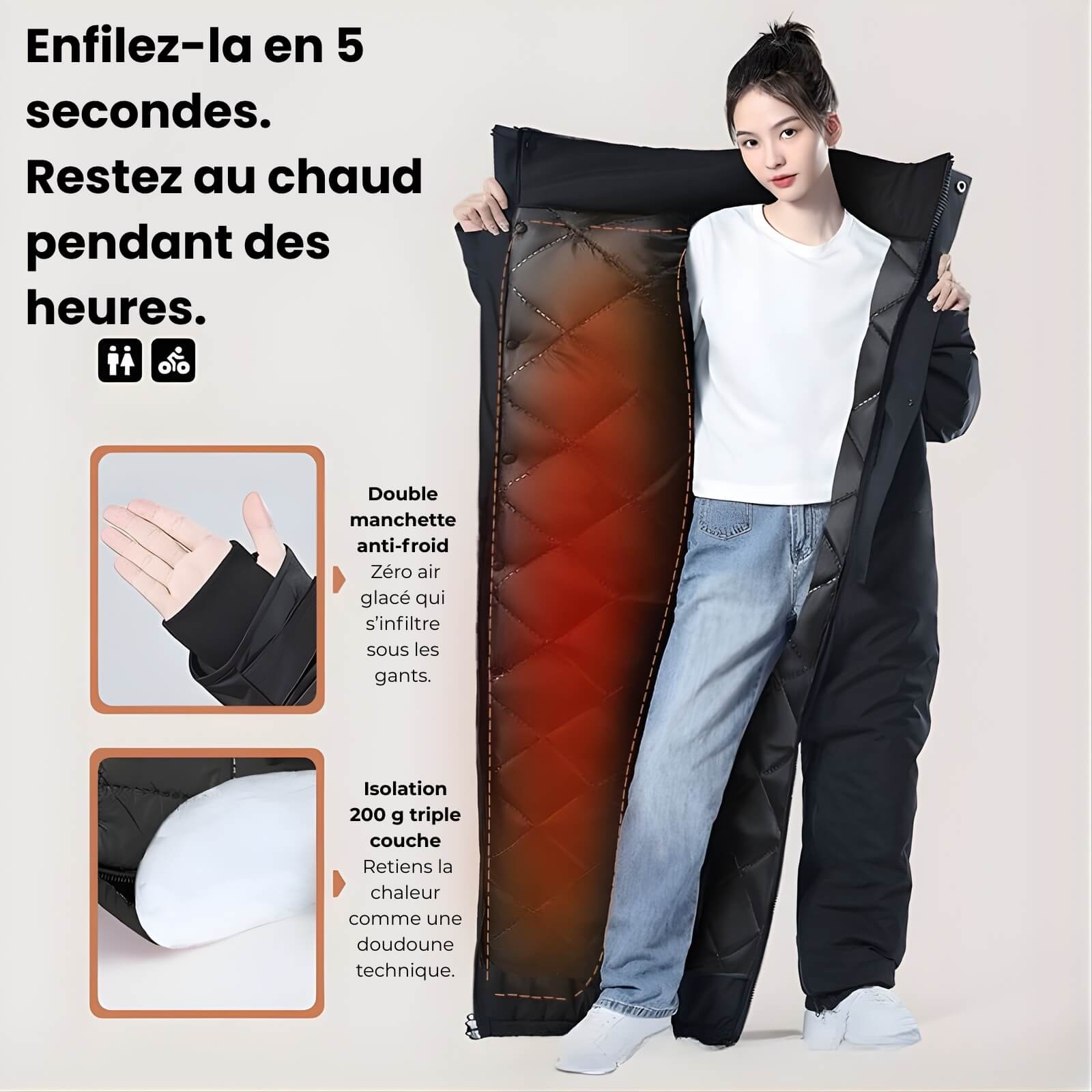 Combinaison moto hiver étanche & thermique 2 - en - 1 | Vanguard™ - LE PRATIQUE DU MOTARD