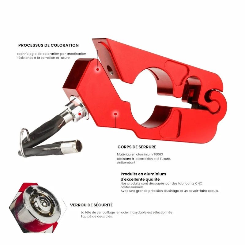 Antivol moto par Verrouillage du système de frein - LE PRATIQUE DU MOTARD