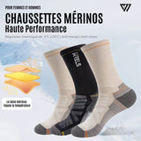Chaussettes en Laine de Mérinos – TREKRIDER™ - LE PRATIQUE DU MOTARD