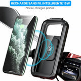 Support téléphone moto induction étanche - LE PRATIQUE DU MOTARD