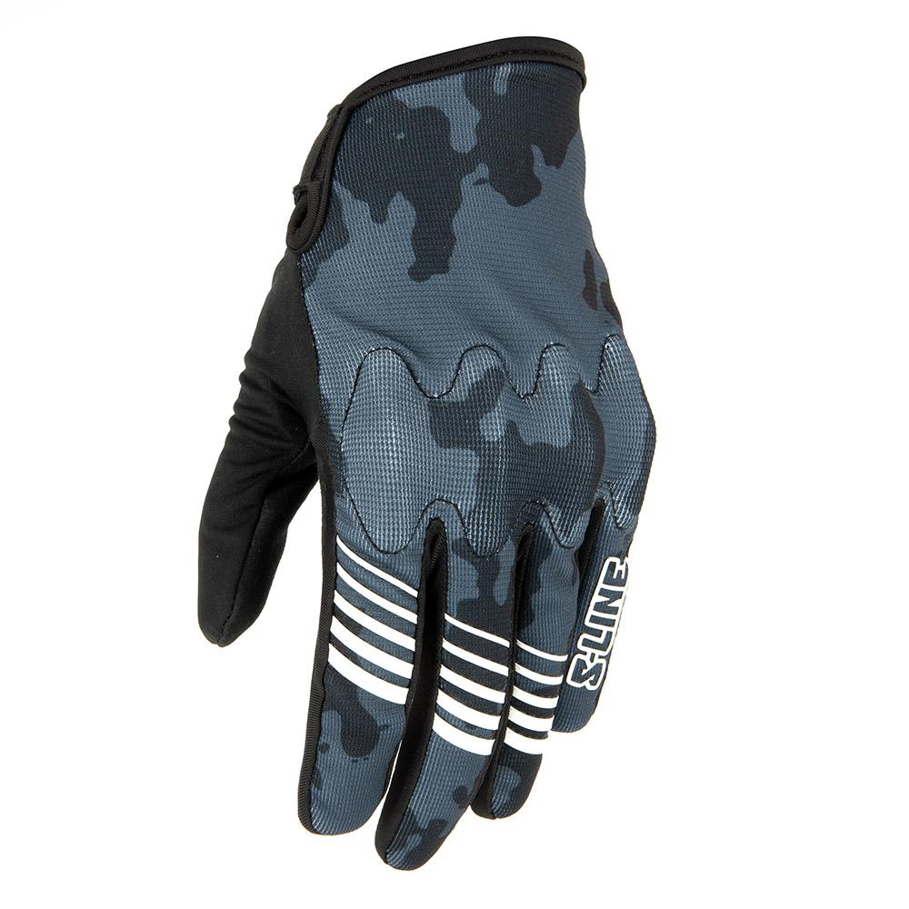 Gants moto homme camouflage BURN — courts été homologués CE KP1