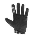 Gants moto homme noir BURN — détail paume cuir synthétique
