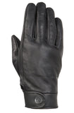 Gants Moto Femme Cuir Noir Perforé — Coupe Fine, Tactiles