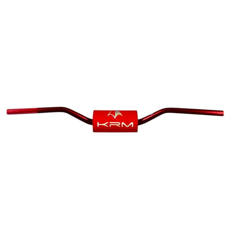 Guidon aluminium oversize 28,6 mm rouge – KRM Pro Ride avec mousse - LE PRATIQUE DU MOTARD