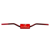 Guidon aluminium oversize 28,6 mm rouge – KRM Pro Ride avec mousse - LE PRATIQUE DU MOTARD