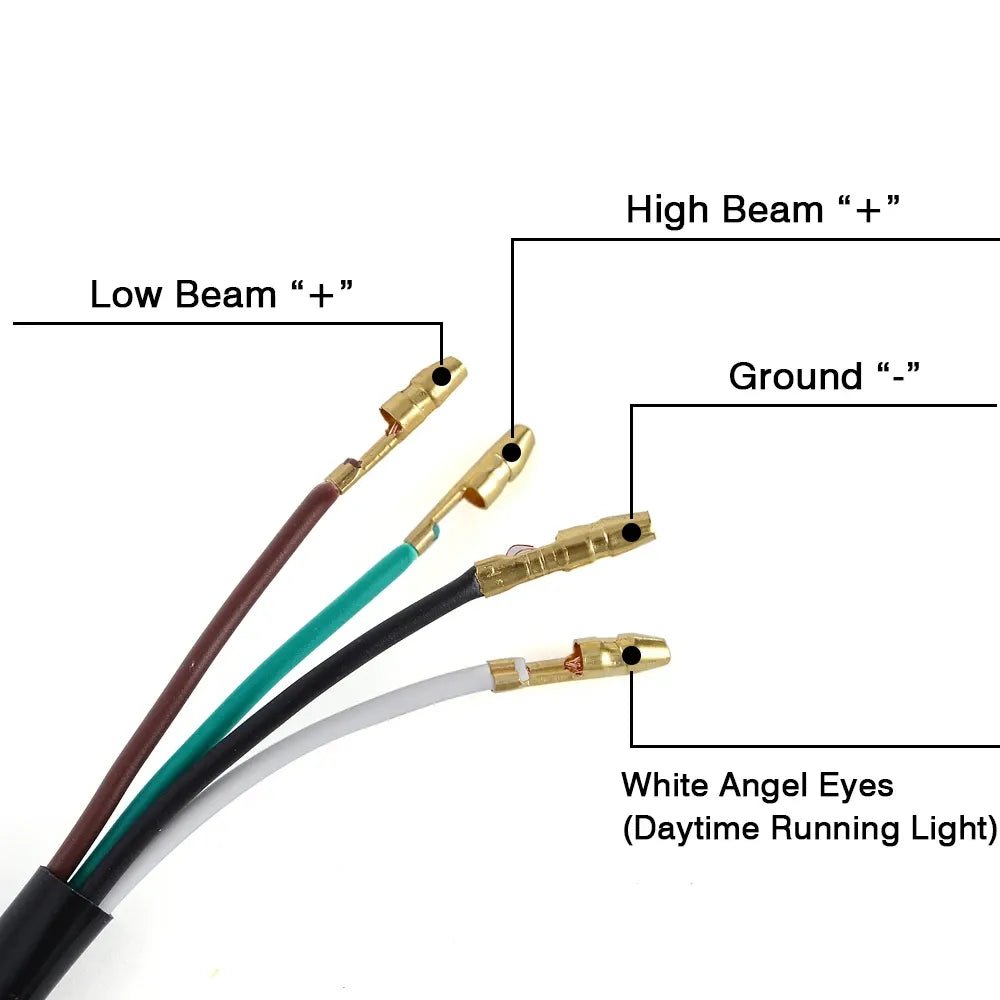 Phare rond moto LED universel 6.5 pouces, - LE PRATIQUE DU MOTARD