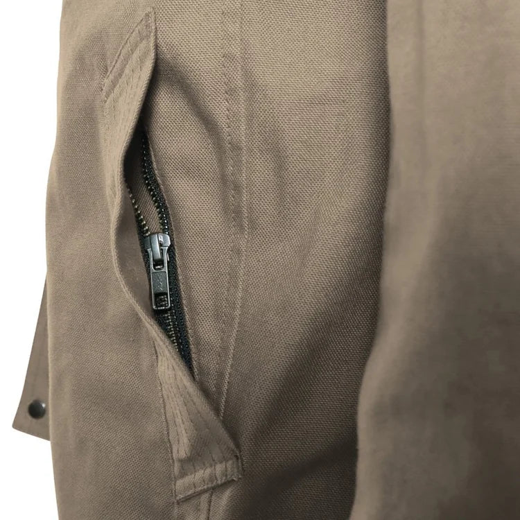 Sur - chemise Moto Coton Canvas Homme Harisson Sahara Sable CE - LE PRATIQUE DU MOTARD