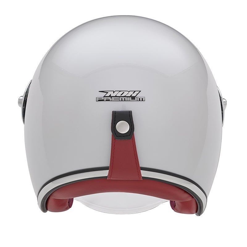 Casque Moto Jet Heritage Blanc Perle | NOX - LE PRATIQUE DU MOTARD